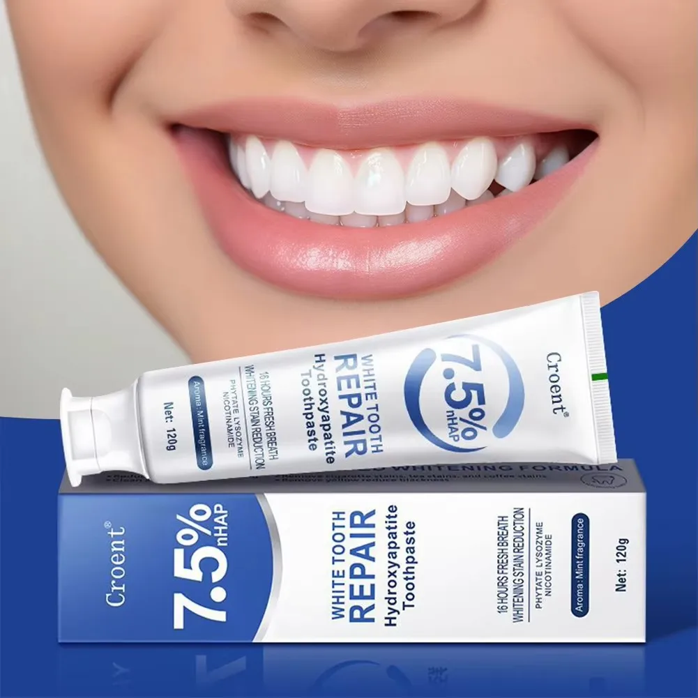 1-3pcs Whitening Toothpaste Hydroxyapatite Stains Protect Gum Health Remove Plaque Fresh Bad Breath Deep Clean Brightening Tooth