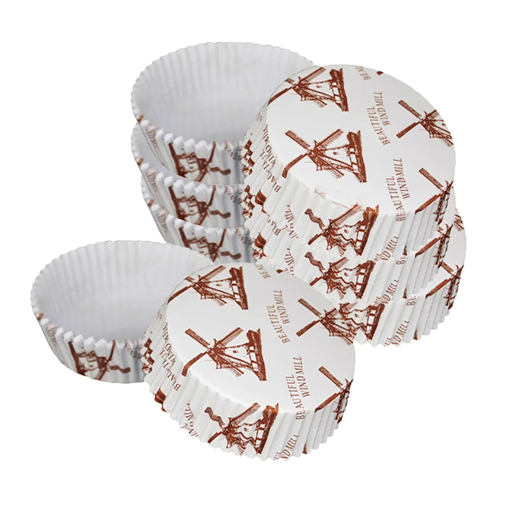 

300Pcs Cake Paper Liners Exquisite Round Baking Cups Grease-Proof Cupcake Paper Wrappers Cupcake Liners Cake Wrappers