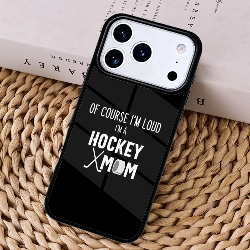 

Чехол для телефона с принтом «Sled Hockey Mom» для беспроводного зарядного устройства Magsafe для iPhone 17 Pro Max 16 14 13 12 11 15 Air