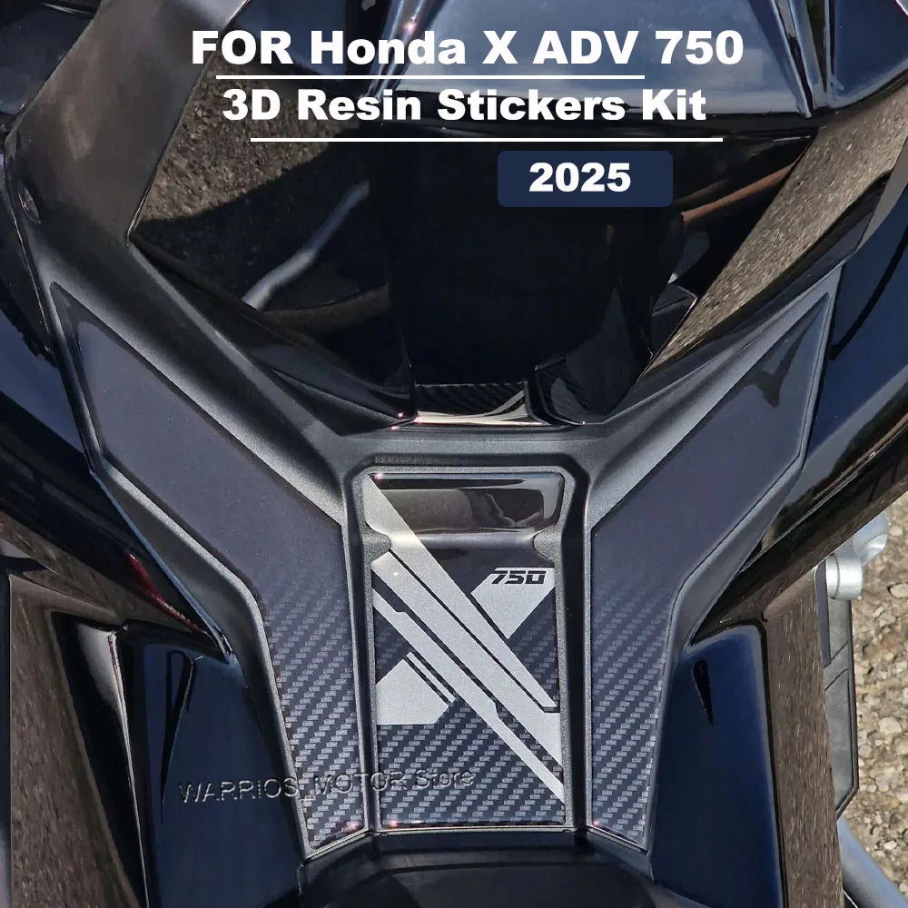 

For Honda XADV X ADV 750 2025 Fuel Tank Pad Protection Sticker 3D Resin Full Protection Stickers Kit
