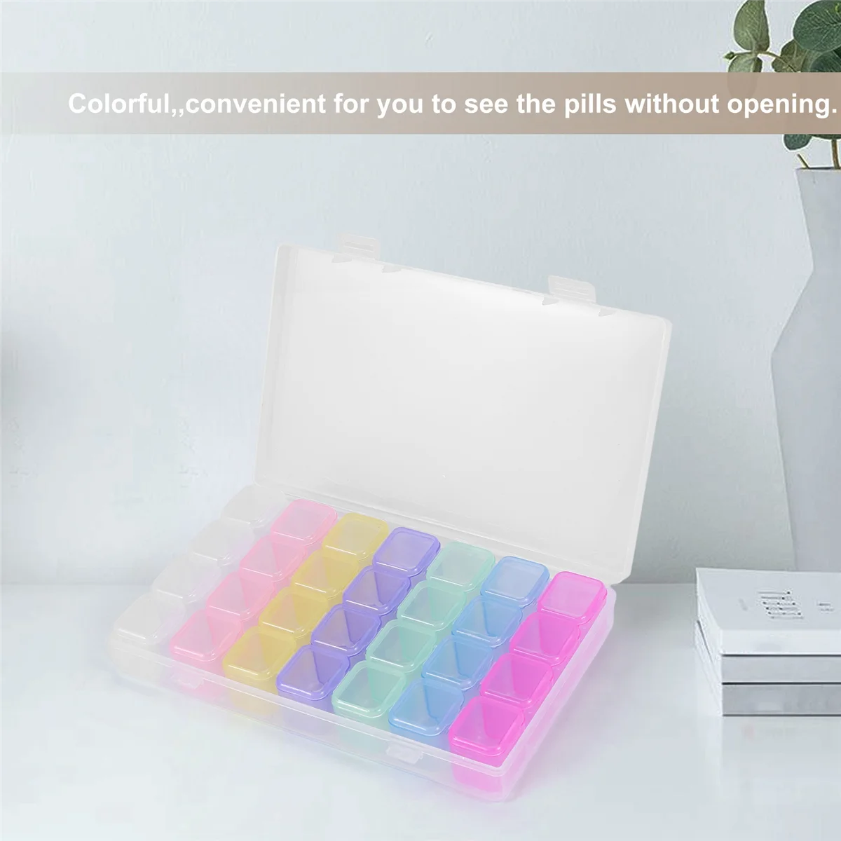 28-сеточная пластиковая коробка для хранения, коробка для хранения ювелирных изделий, коробка для бисера