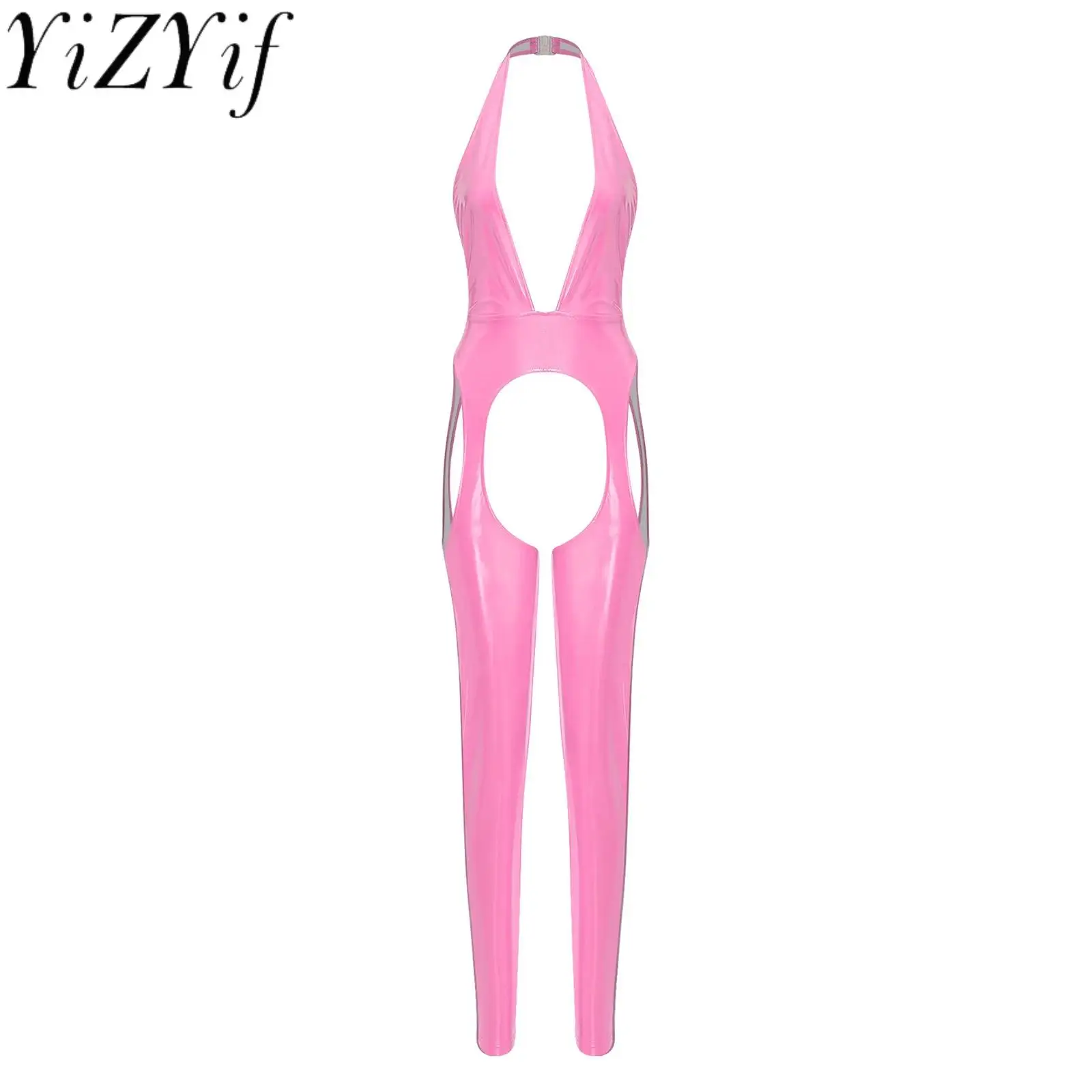 

Women Lingerie Temptation Jumpsuits Leggings Backless Crotchless Open Butt Bodysuit for Couple Games Tempting Erotic Nightwear