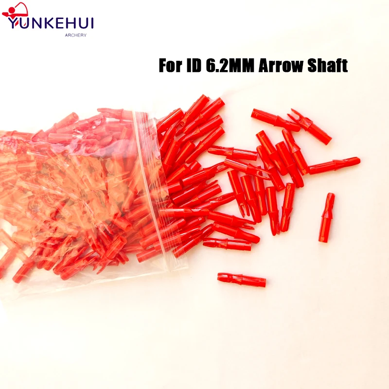 

50/100 шт., хвост стрелы для стрельбы из лука, двойная карта, наконечник для стрелы, подходит для ID 6,2 мм, древ для стрел из углеродного стекловолокна, аксессуары для стрельбы и охоты