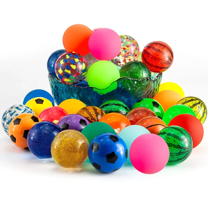 10/12/15/20pcs Elastic Balls 25mm Cat Toy Ball Elastic Colorful Indoor Pet Supplies for Household Use Attract Attention TMZ