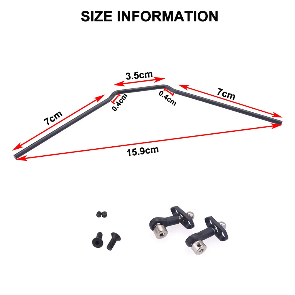 Anti-Roll Bar Sway Bar Set 8043 for ZD Racing 1/8 9116 9021 MT8 RC Truck 1/7 EX-07 DBX-07 RC Car Upgrade Parts Spare Accessories