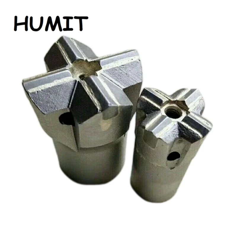 Imagem -05 - Hard Alloy Rock Cross Cinzel Bocados de Perfuração Taper Cinzel Core Drill Tips para Mining Tunnel Stone 10 Pcs 28100 mm