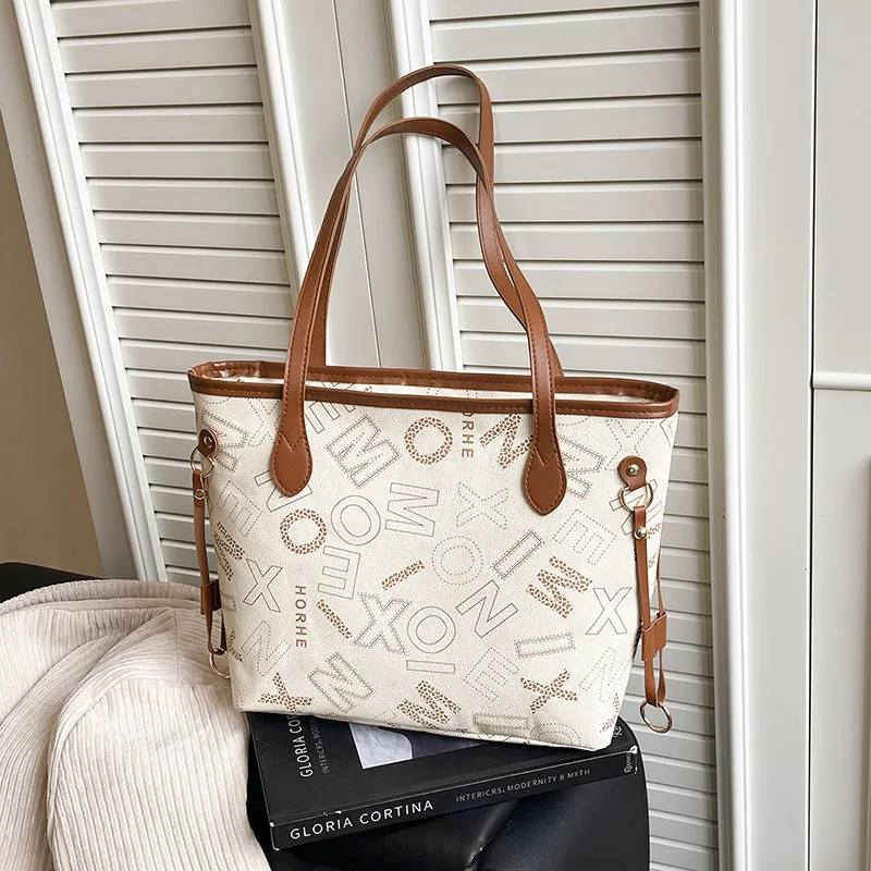 

2025 Zippered Tote Bag, Spacious Convertible Shoulder Crossbody Purse for Women, Structured Vegan Leather Day to Night Carryall