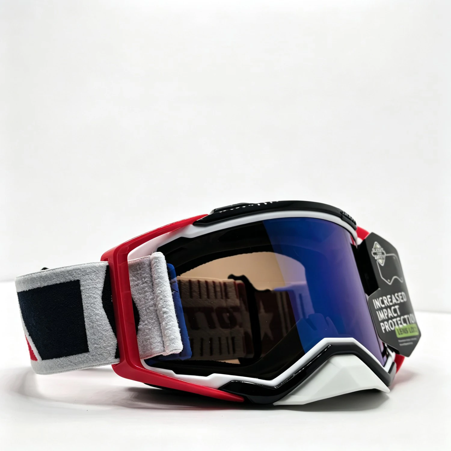 Professional Offroad Motorbike ATV Goggles HD UV400 Anti Slip Wind Dust Proof Helmet Compatible for Riding Skiing Sports