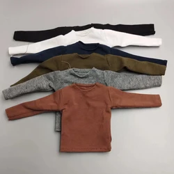 1/6 Scale Male Female Black  T Shirt Model for 12'' 30cm Action Figures Body DIY Accessories