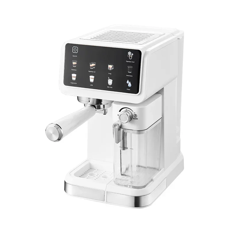 220V Touch Screen Coffee Machine 20Bar Espresso Maker With Milk Frother Automatic Coffee Brewer Energy Saving For Home