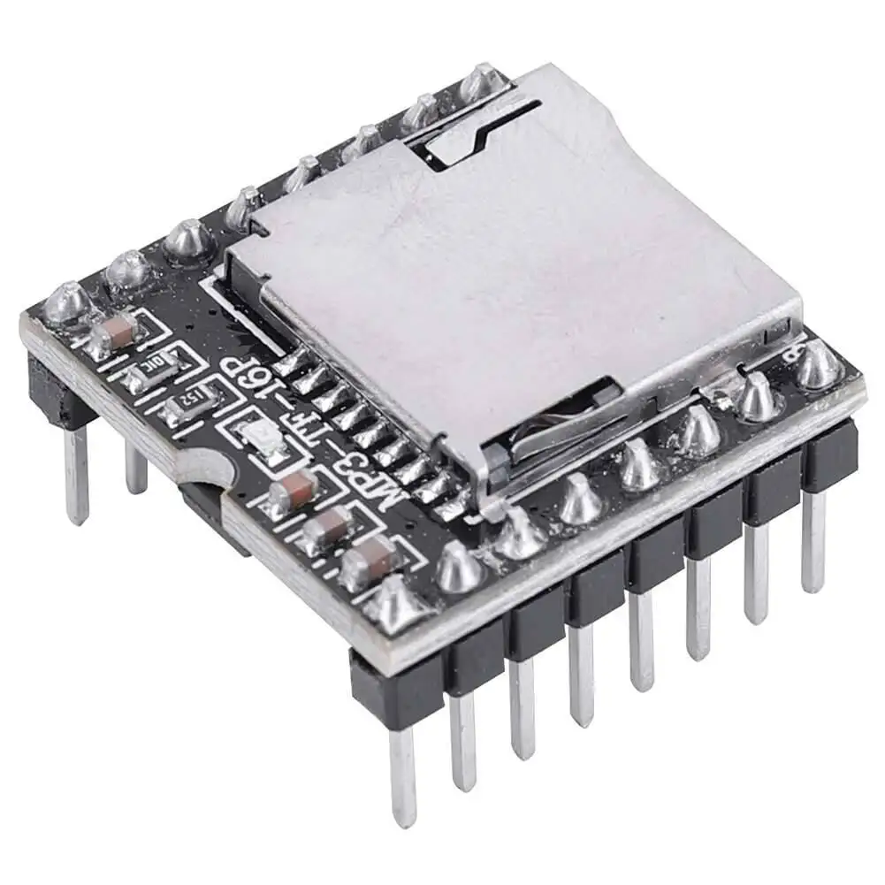 Dfplayer TF Card U Disk Mini MP3 DF Player Audio Voice Module IO/Serial Port/AD MP3-TF-16P For Arduino