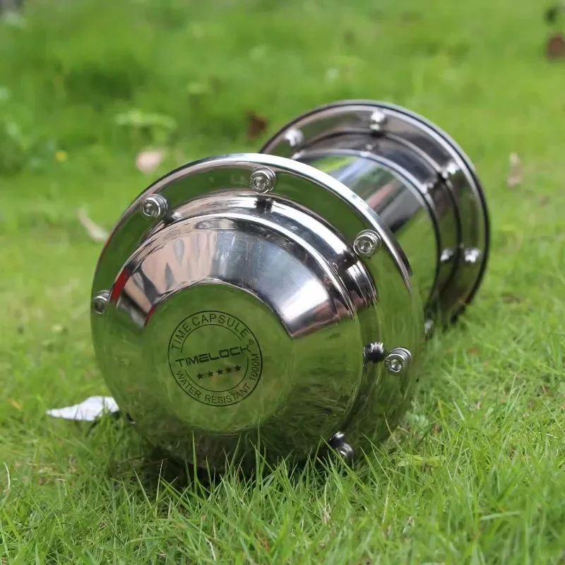 

Капсула времени, герметичная капсула из нержавеющей стали для хранения, празднование дня рождения, выпускной, свадьба, любовь, квартира