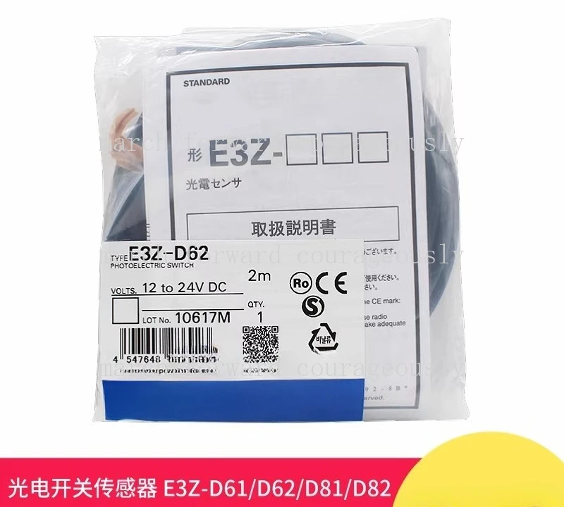 Original E3Z-D61, D62, D81, D82 2M diffuse-type photoelectric switch sensor
