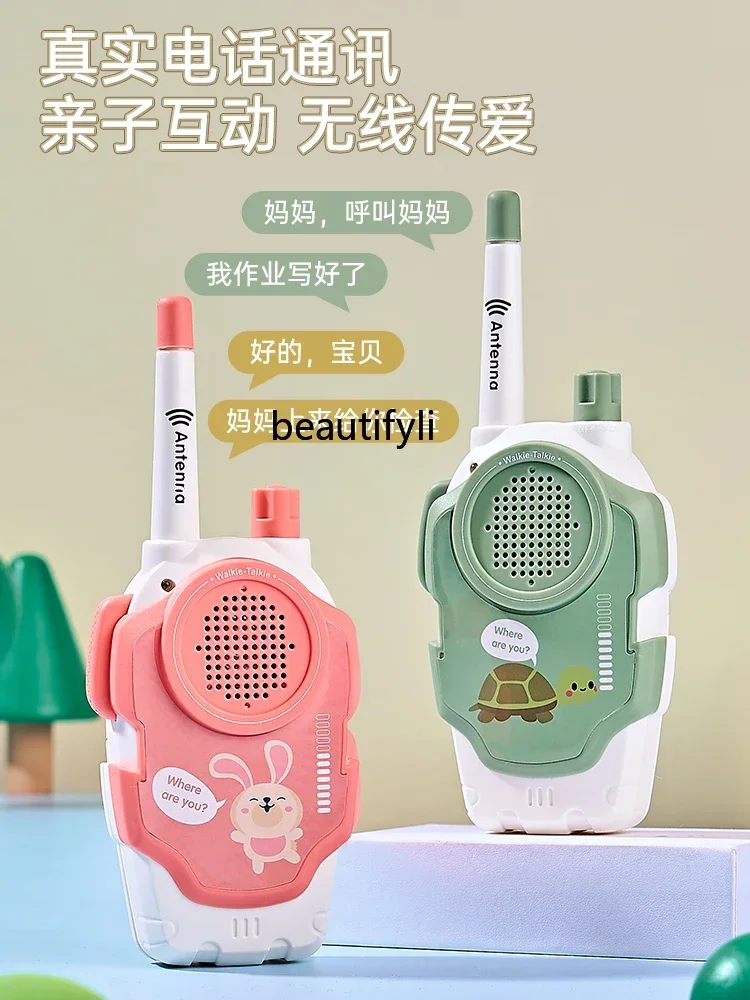 Walkie-talkie per bambini Coppia di macchine per chiamate Interazione genitore-figlio educativa wireless per ragazze Giocattolo per ragazzi