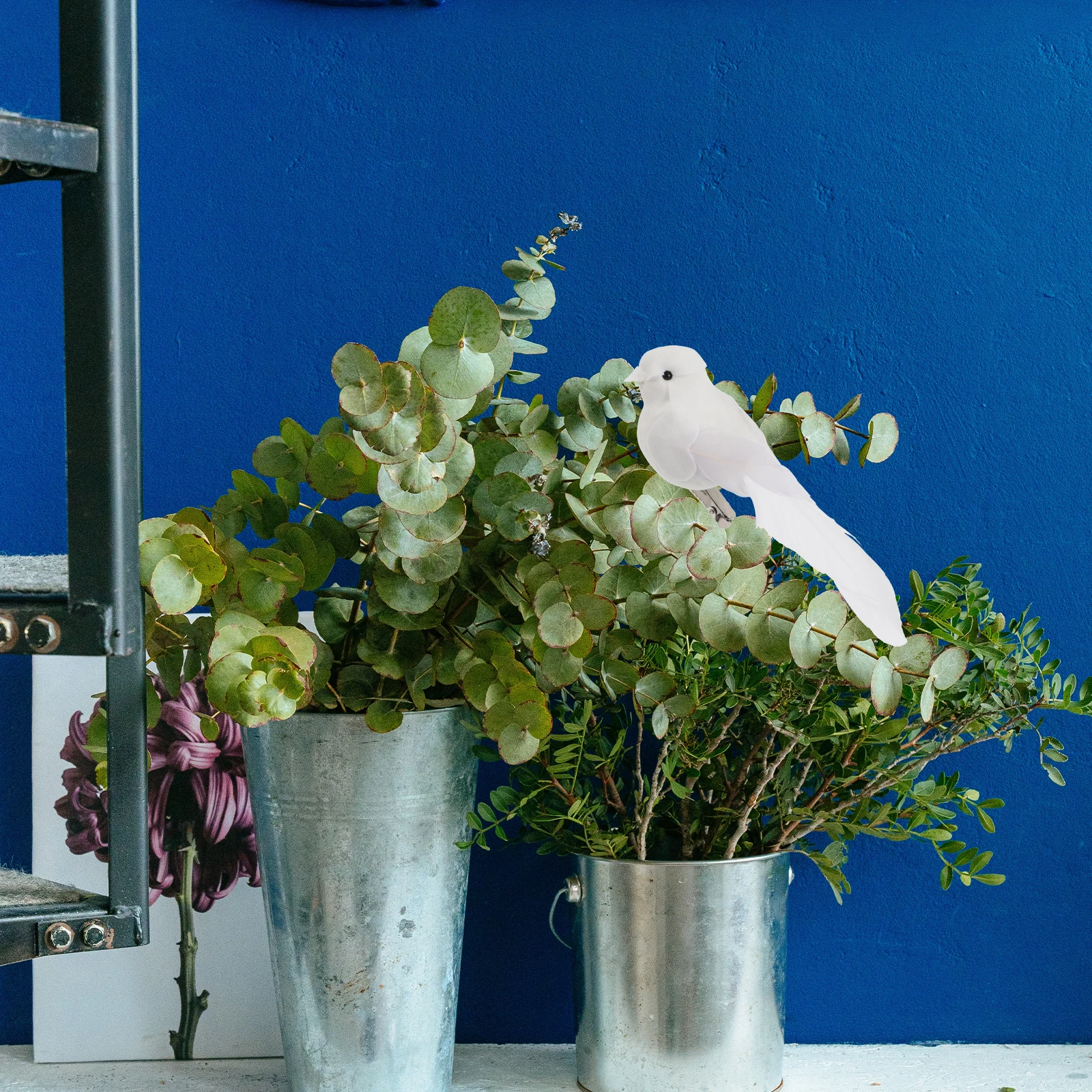 

12Pcs Adorable Bird Decors Lifelike Dove Models Exquisite Workmanship for Home Office and Garden Decoration Adorable Dove Models