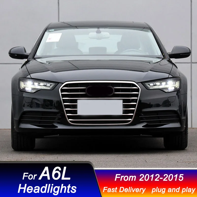 Car matrix Headlights for Audi A6L C7 2012-2015 new style full LED DRL Dynamic Signal Head Lamp Bi Xenon Beam Headlamp Accembly