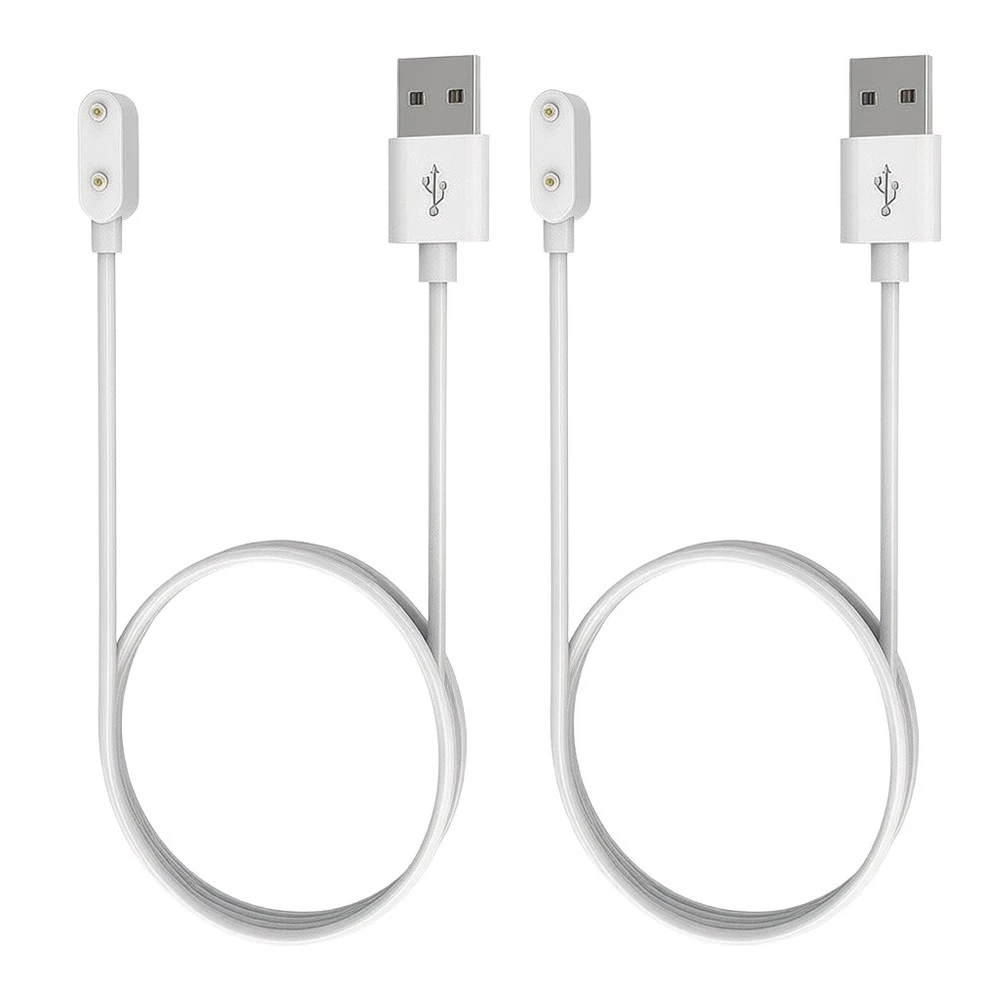2-Pack Magnetic Charging Cable For Keep B4 Lite And Band B4 Smart Wristband, 100cm PVC Charger Cord With Secure Suction Design