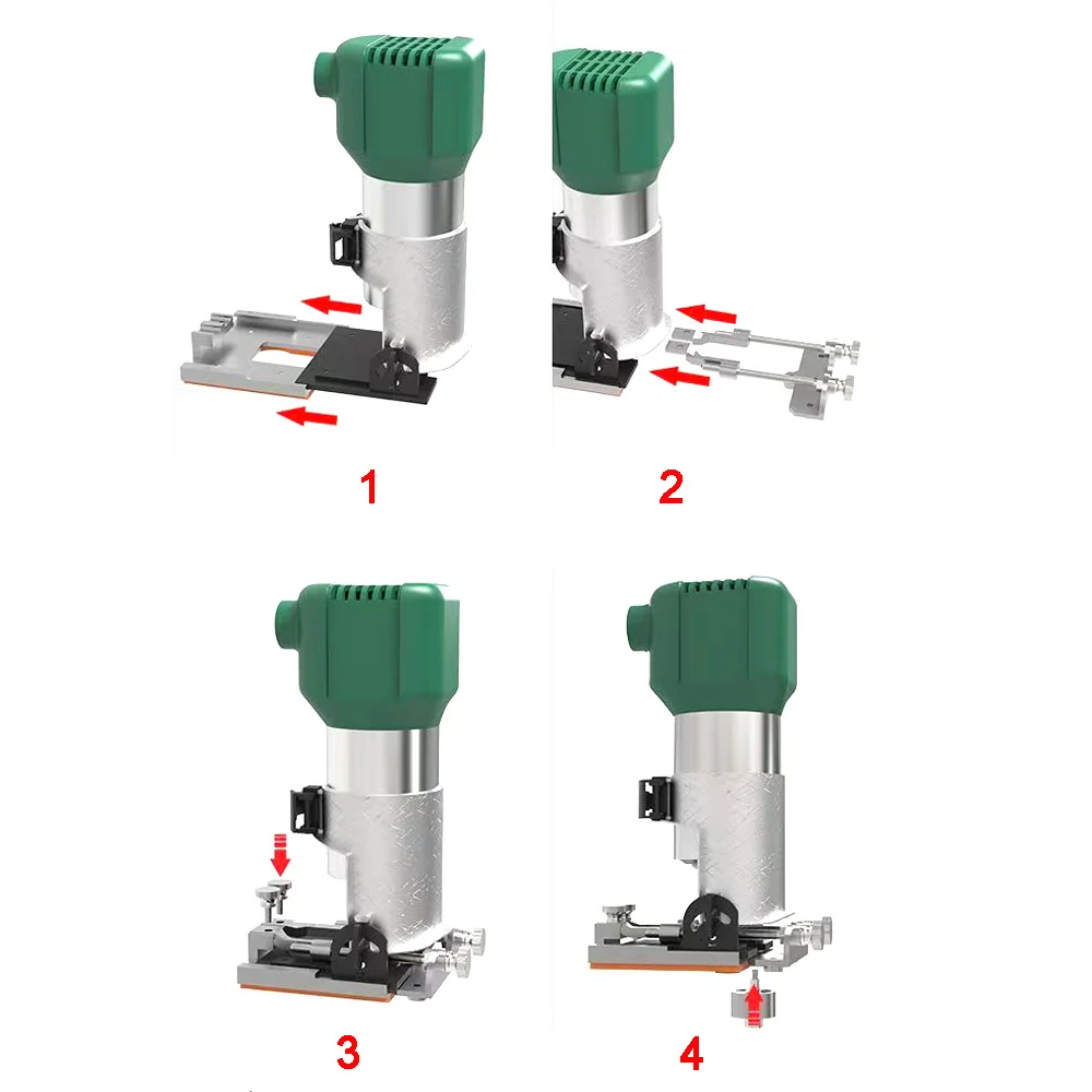 Quartz Countertop Slotting Positioner, Installation Roller Limiter Trimming, Polishing and Smooth, Simple Operation