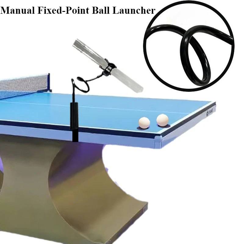 

Table Tennis Fixed-Point Manual Ball Launcher Trainer - Stroke Form Practice Aid for School & Club Training