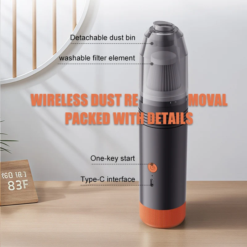 Multifunctional Handheld Wireless Vacuum Cleaner USB Chargeable Portable Home & Car & Pet Mini Vacuum Cleane