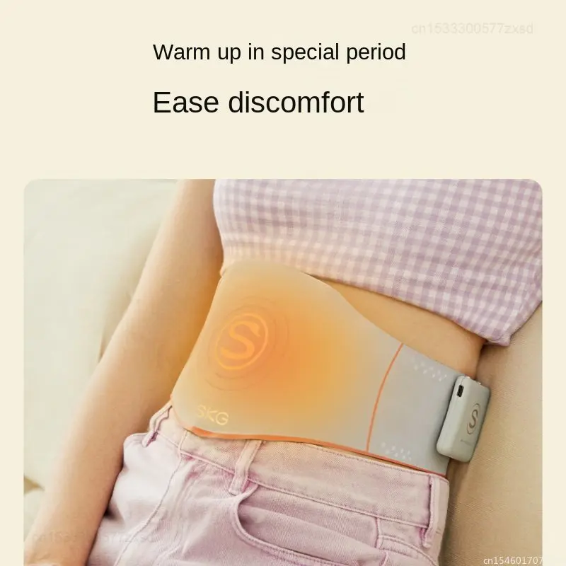 يوبين حزام تدليك W5 EMS + عشرات نبض 6 منطقة ضغط ساخن تدليك نوع-C شحن APP التحكم الذكي تدليك الخصر للمنزل