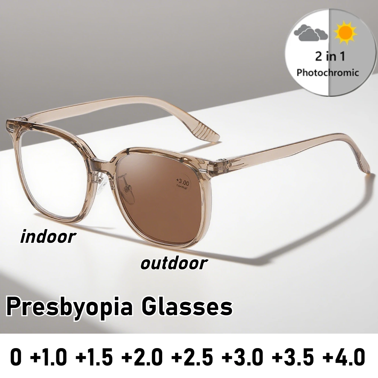 

Новые модные фотохромные очки для чтения высокой четкости с защитой от синего света, очки для пресбиопии, модные очки для дальнозоркости