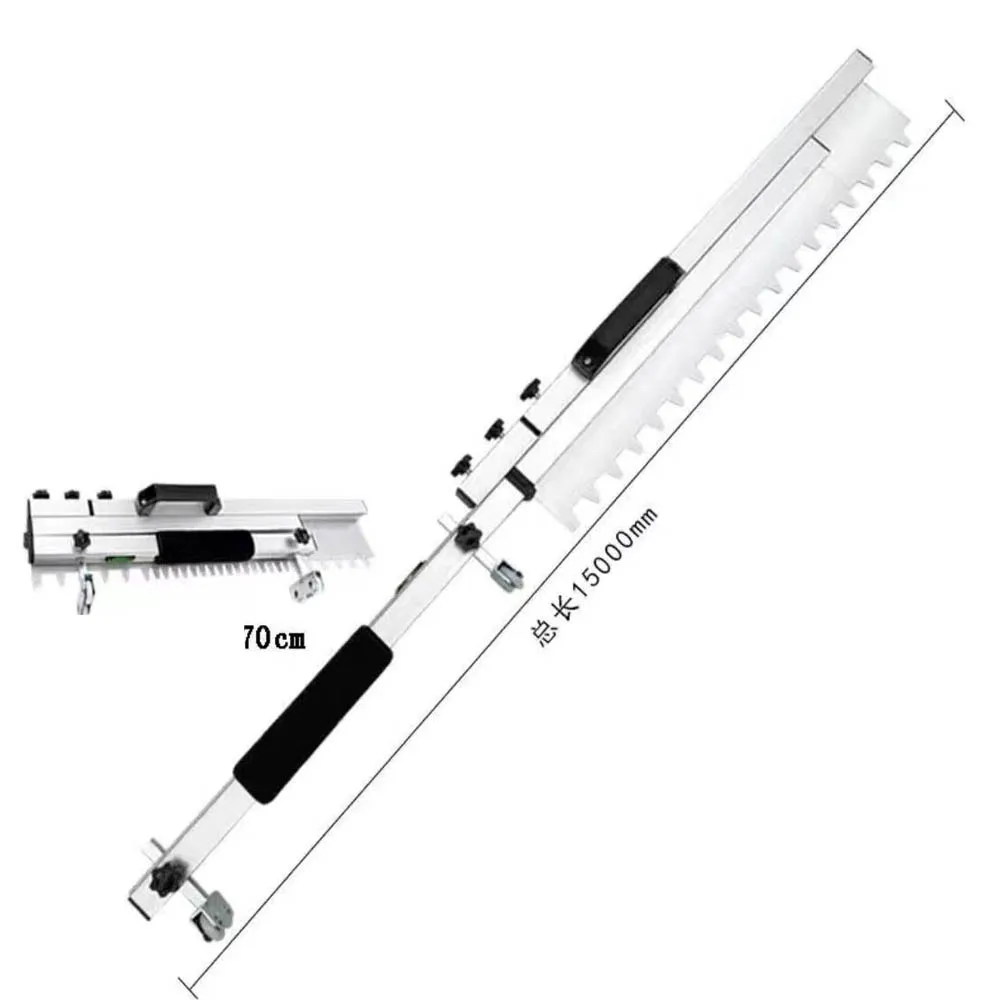 Paleta con muescas cuadrada súper larga de acero inoxidable, decoración multifuncional con mango curvo para pared del hogar 2025, para azulejos de gran formato