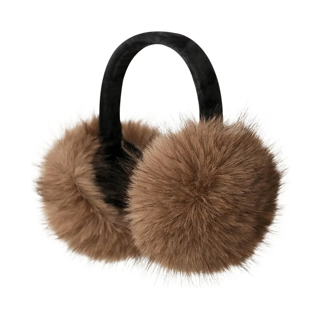 Fashion Warm Winter Earmuffs Faux Fur Folding Earflap Protection Thickened Cold Protection Earmuffs for Men Women