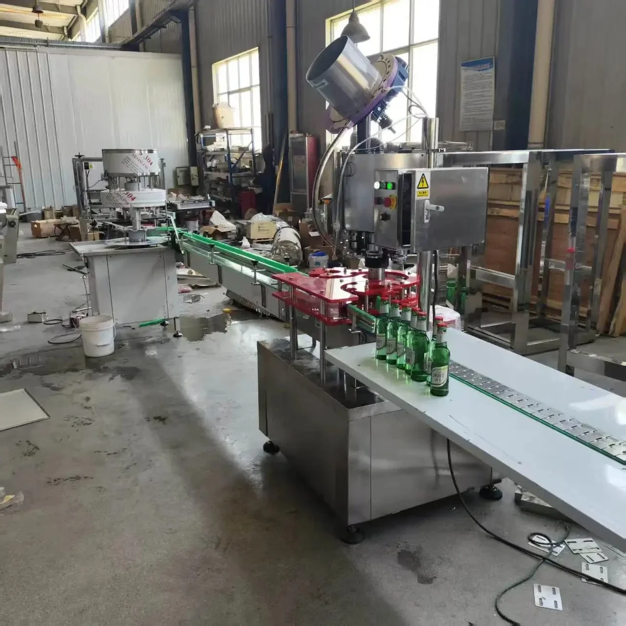 2025 hot sale Commercial High-speed Semi-automatic Small Bottle Beverage  Beer Filling and Capping Machine  Liquid Filling Machi