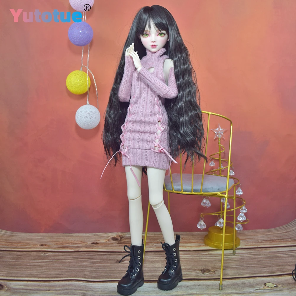 YUTOTUE 1/3 BJD دمية 56 سنتيمتر عيون خضراء دمية أنثى مع مجموعة كاملة من الملابس والاكسسوارات لتقوم بها بنفسك لعب هدايا الأطفال