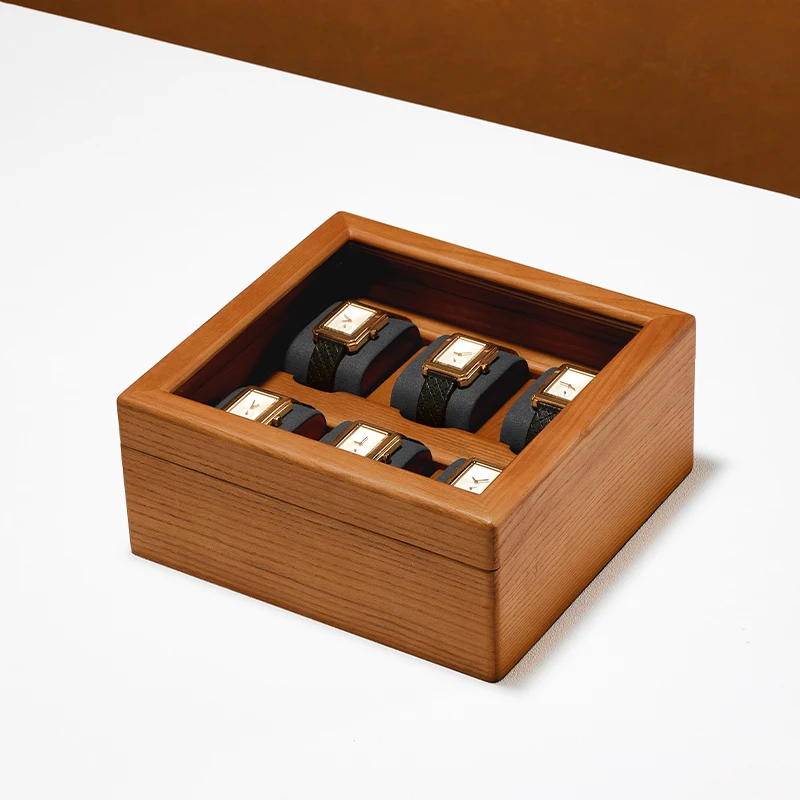 MISHITU Wooden Watch Storage Organizer Jewelry Box for Watch Bracelets Premium Jewelry Storage Organizer Case Watch Display Box