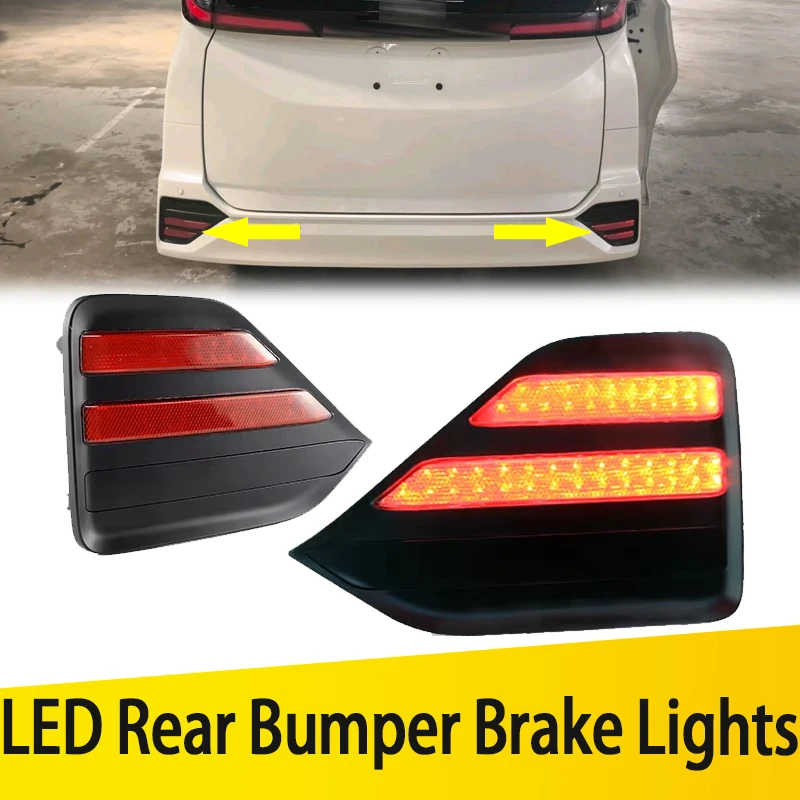 2PCS LED Rear Bumper Turn Singal Brake Light Tail Stop Warning Lamps For Toyota Noah Voxy 90 Series 2022 2023 Car Accessoreis
