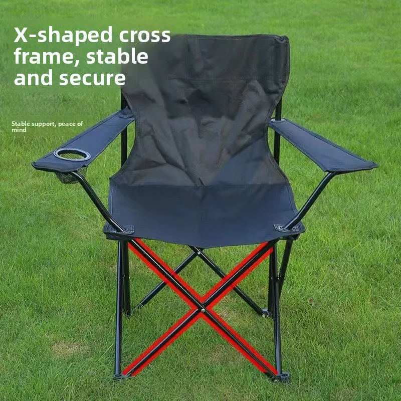 Outdoor Folding Chair Leisure Fiing Picnic Chair Portable Cam Travel Gear Ox Cloth Material Foldable Chair