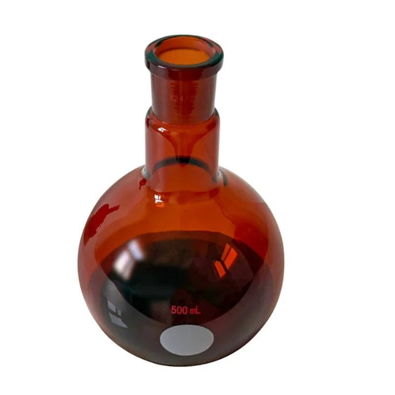 

Brown single mouth single neck round bottom flask ball bottle 100-1000ml chemical glass instrument