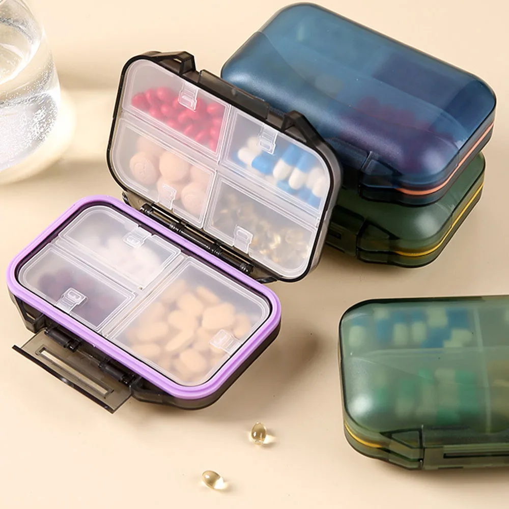 7 Days Pill Storage Box Holder Portable Medicines Dispenser Large Sealer Travel Tablet Storage Case Container Organizer