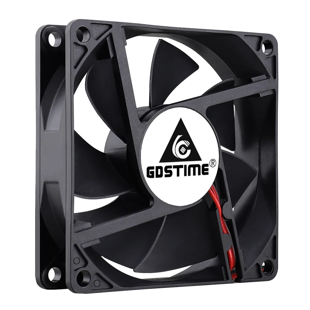 2 قطعة Gdstime 8020 80x80x20 مللي متر 12 فولت 24 فولت Brusheless محوري Exhuast مروحة التبريد ل بطاقة جرافيكس التبريد والتبريد قاعدة الملحقات