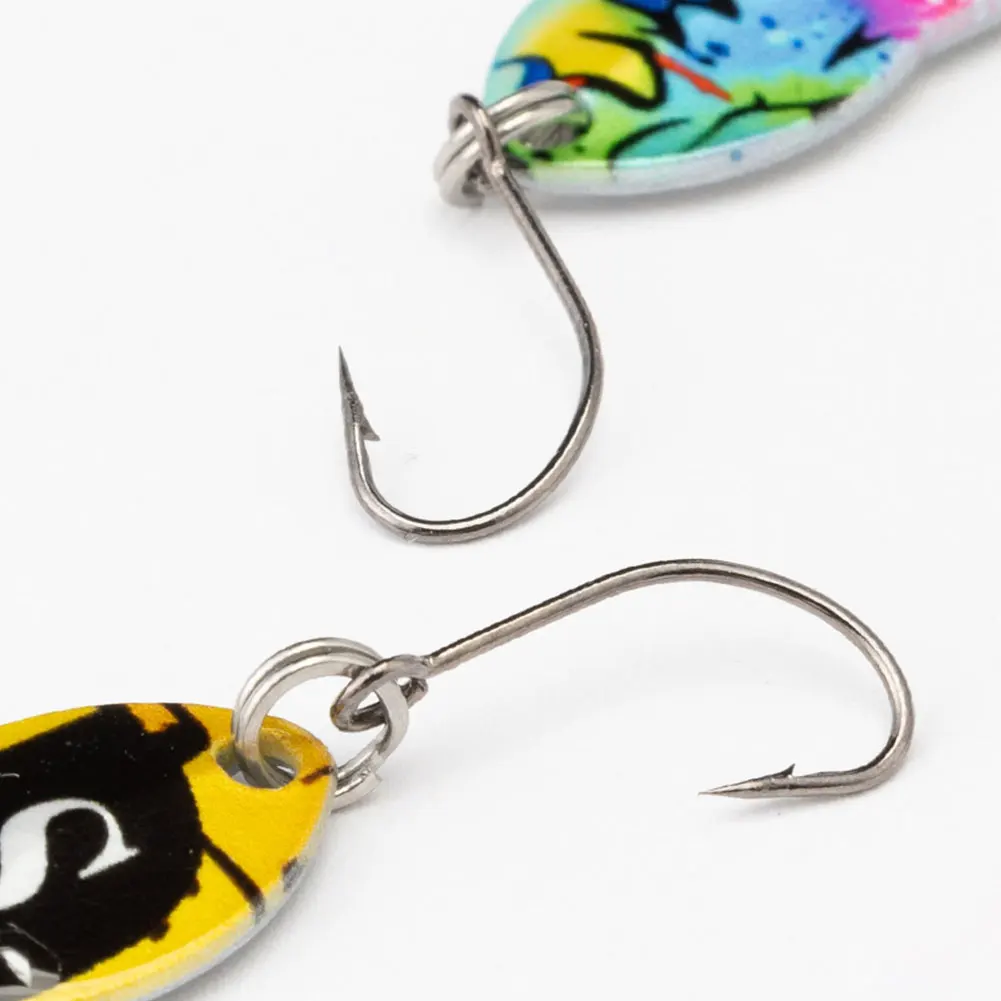 

10 шт./кор., металлическая ложка, рыболовные приманки, искусственная жесткая приманка, воблер, рыбак, подарок для лосося, щуки, окуня, рыболовные снасти