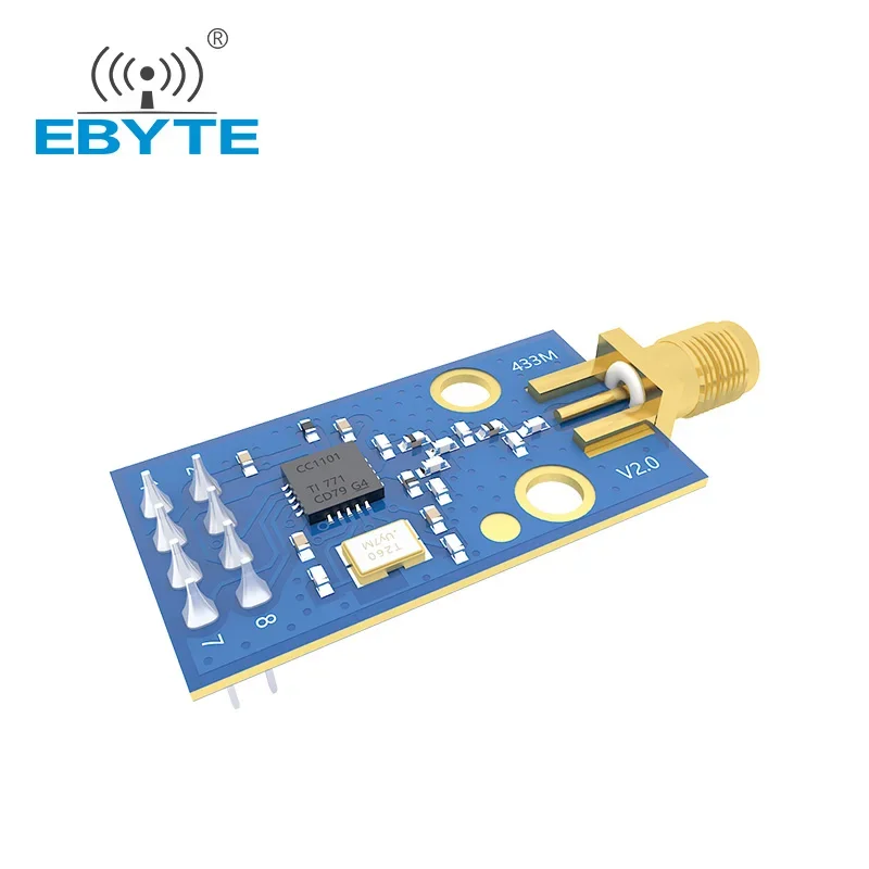 CC1101 Wireless Transceiver Module EBYTE E07-M1101D-SMA Low Power 433MHz Development Board Small Size SPI Communication Module