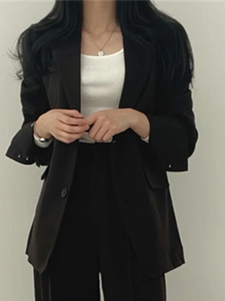 Pop Fashion Set da 2 pezzi Completi da donna Primavera Autunno Novità in set di pantaloni coreani Pendolari Cappotto elegante da 2 pezzi Set da donna Jack