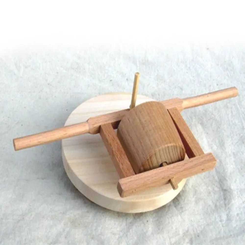 

Simulation Stone Mill Handicrafts Grinding Discs Home Decorations Wooden Toy Figurine Handmade Miniature Farm Tool Model