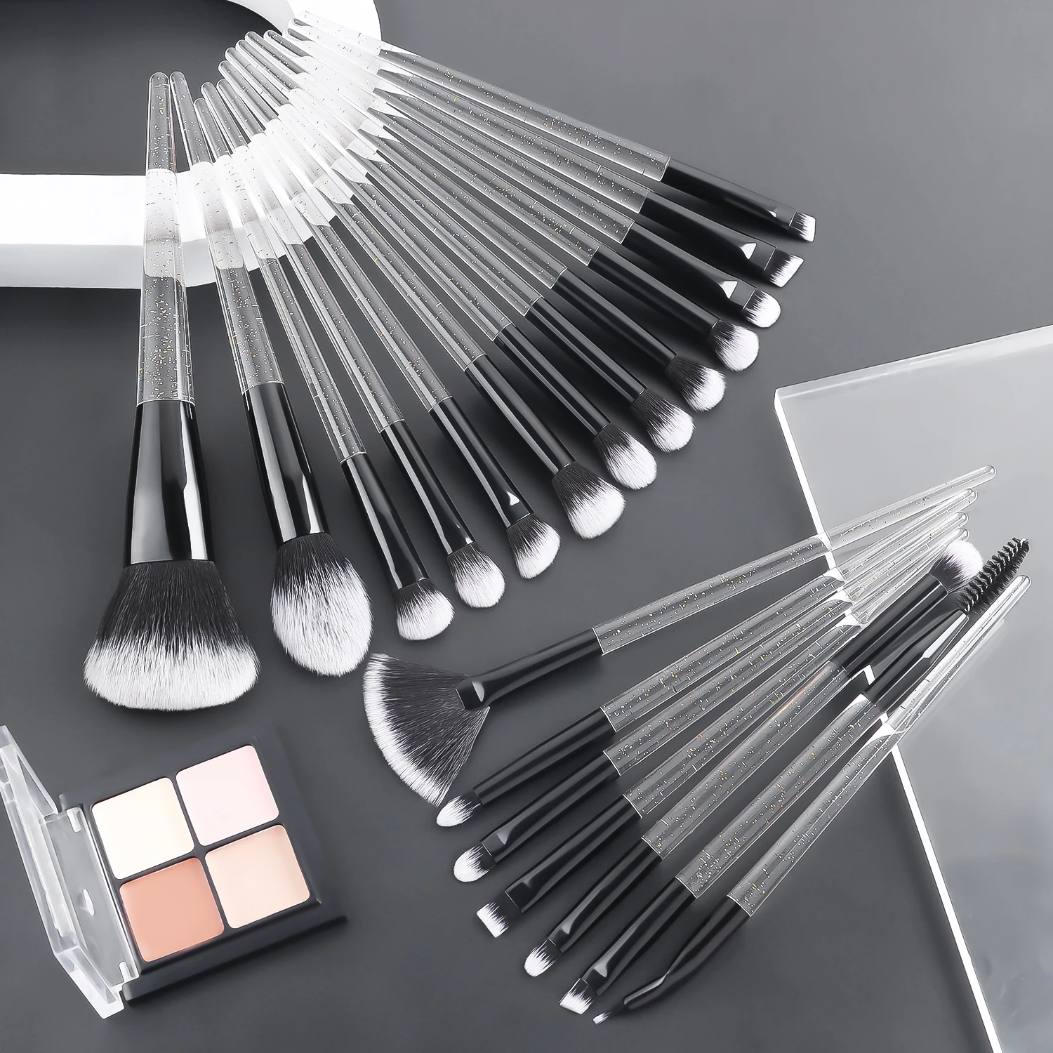 Ensembles de pinceaux de maquillage, 20 pièces, en plastique, 03, durable, multifonctionnel, pour mascara, fard à barrage, fond de teint