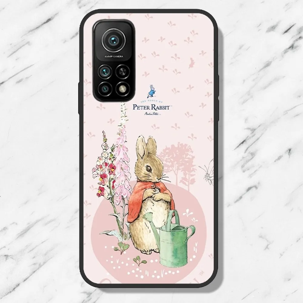 Cute P-Peter R-Rabbit Phone Case For Samsung Galaxy S21 S22 S23 S24 Ultra S20 Lite S30 Note Black Shell