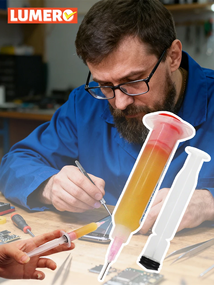 Flux de soudure en colophane RMA-223, 10cc, haute viscosité, faible fumée, sans résidus, pour puce d'ordinateur de téléphone, PCB BGA PGA, outils de réparation