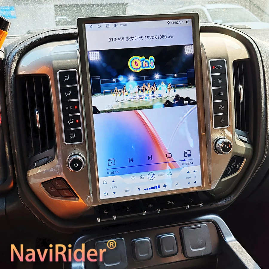 

14.5'' Carplay Screen For Chevrolet Silverado GMC Sierra 2014 2017 2018 2019 2020 Radio Multimedia Android With Bluetooth Screen