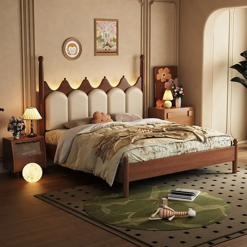 

Organiser Nordic Bed Unique Bedside Table Double Lounge Bedroom Bed Lounge Sleeping Camas Matrimoniales House Accessories