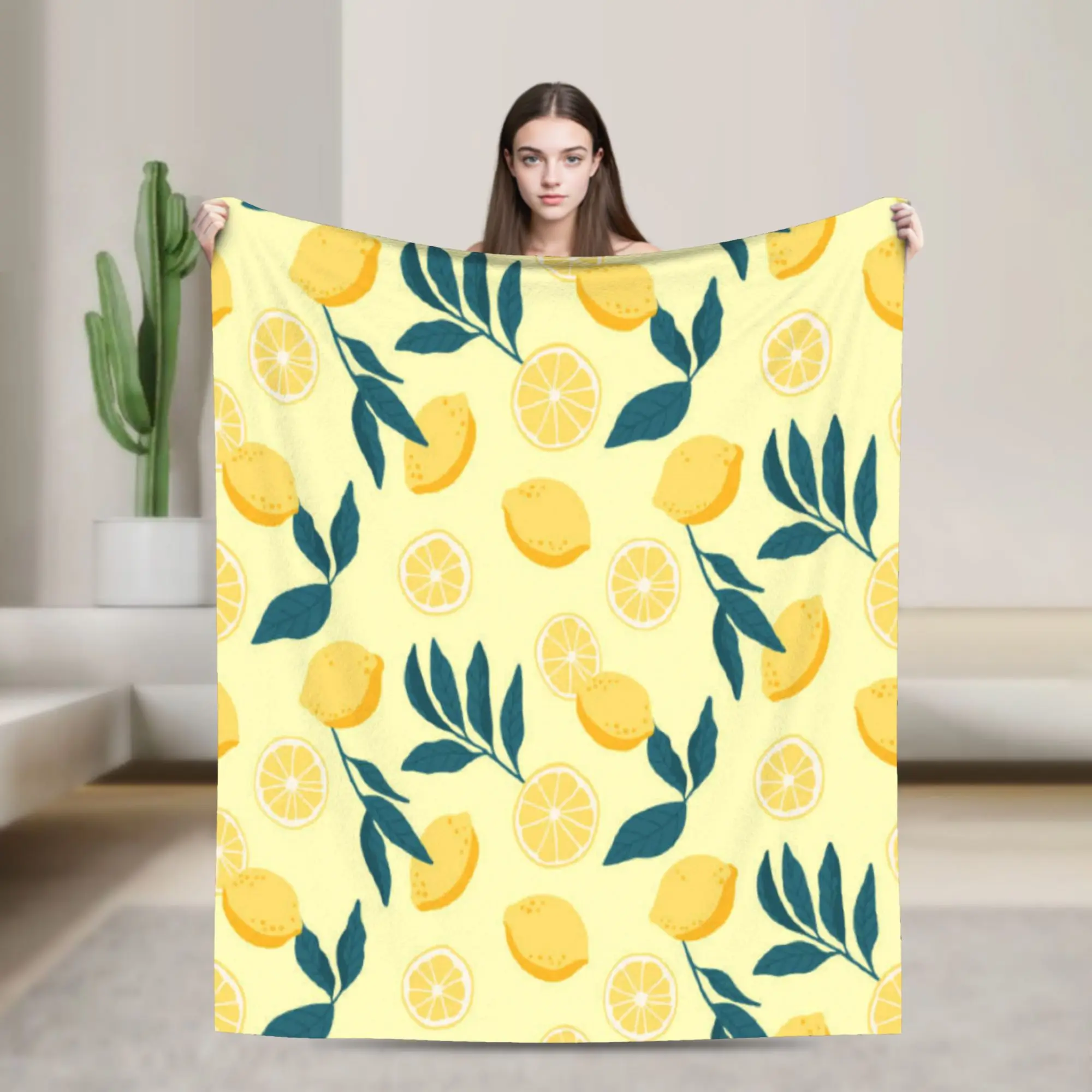 Cute Fruit Vegetable Flannel Blanket Winter  Soft Throw Blanket for Boy Girl Couch Bed Novelty Bedspread Sofa Bed Cover