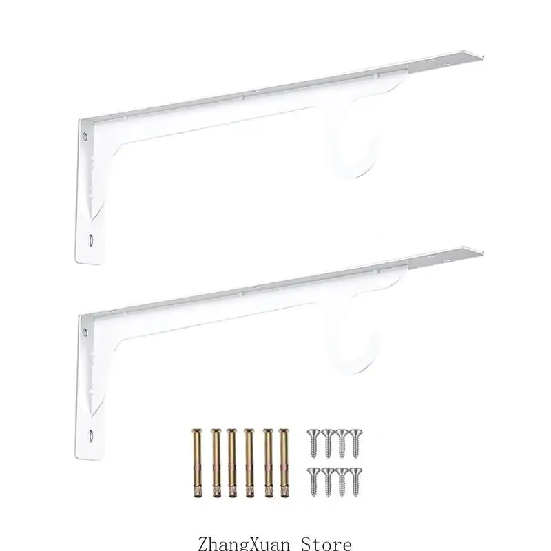 Strong Metal Double Hook Brackets Upgrades for Maximizing Wardrobe Storage Space 3XUF