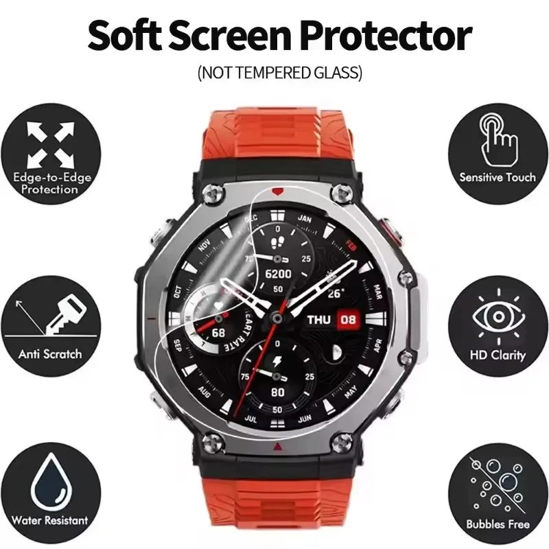 Protector Film for Amazfit T-Rex 3 2 Pro Ultra Screen Protector for Amazfit T Rex 3 2 Trex 3 2 Film Foil Protection