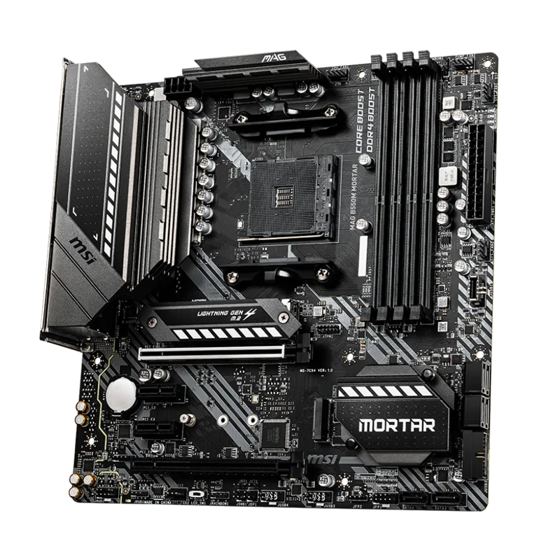 MSI AM4 AMD Micro ATX Motherboard MAG B550M MORTAR AM4 AMD B550 Micro ATX AMD Motherboard