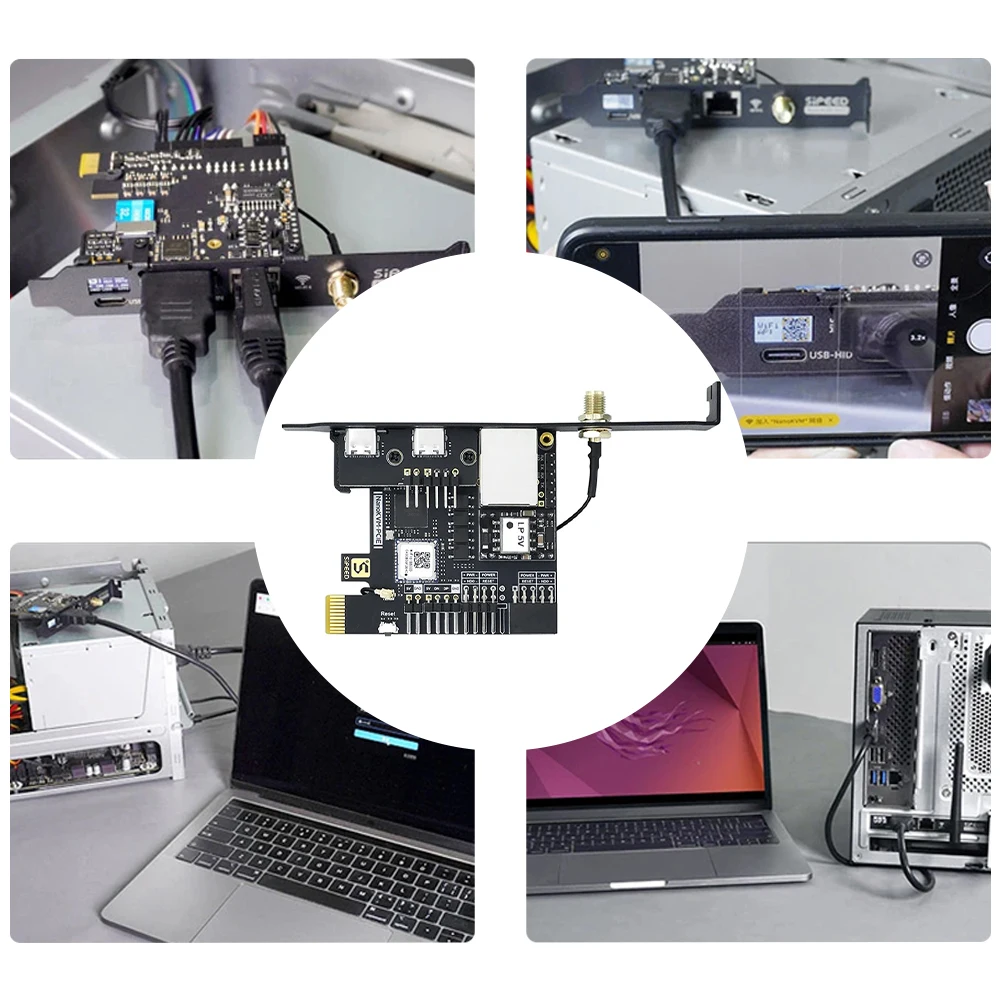 Sipeed NanoKVM-PCIe リモート コントロール/電源/デスクトップ メンテナンス サーバー ATX PC リモート コントロール DDR3 RISC-V 開発ボード